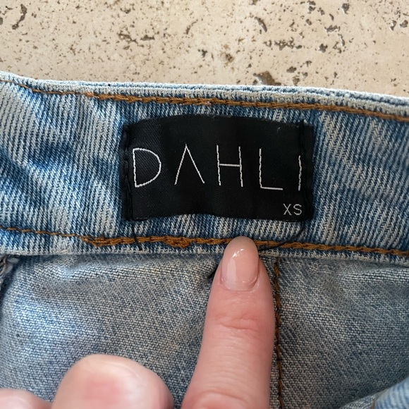 Princess Polly Denim Mini Skirt with Slit - Picture 4 of 4